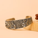 Men's Oxidised Silver Mahakal Bracelet