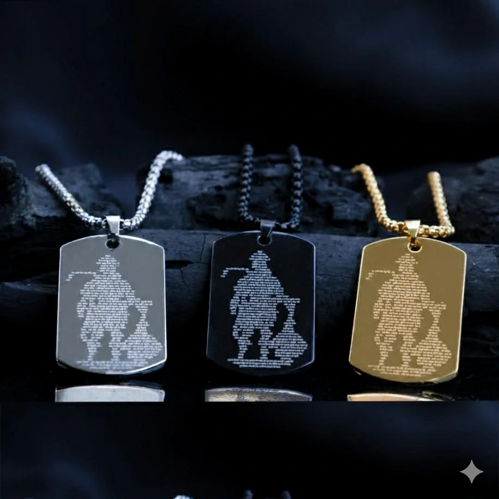 Hanuman Chalisha Pendant with Chain