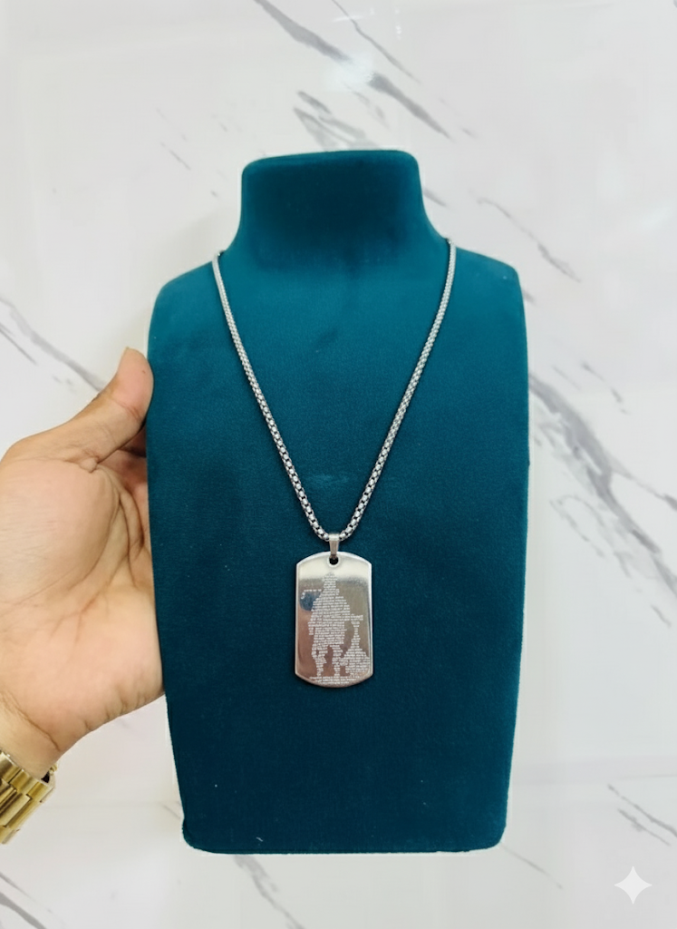 Hanuman Chalisha Pendant with Chain