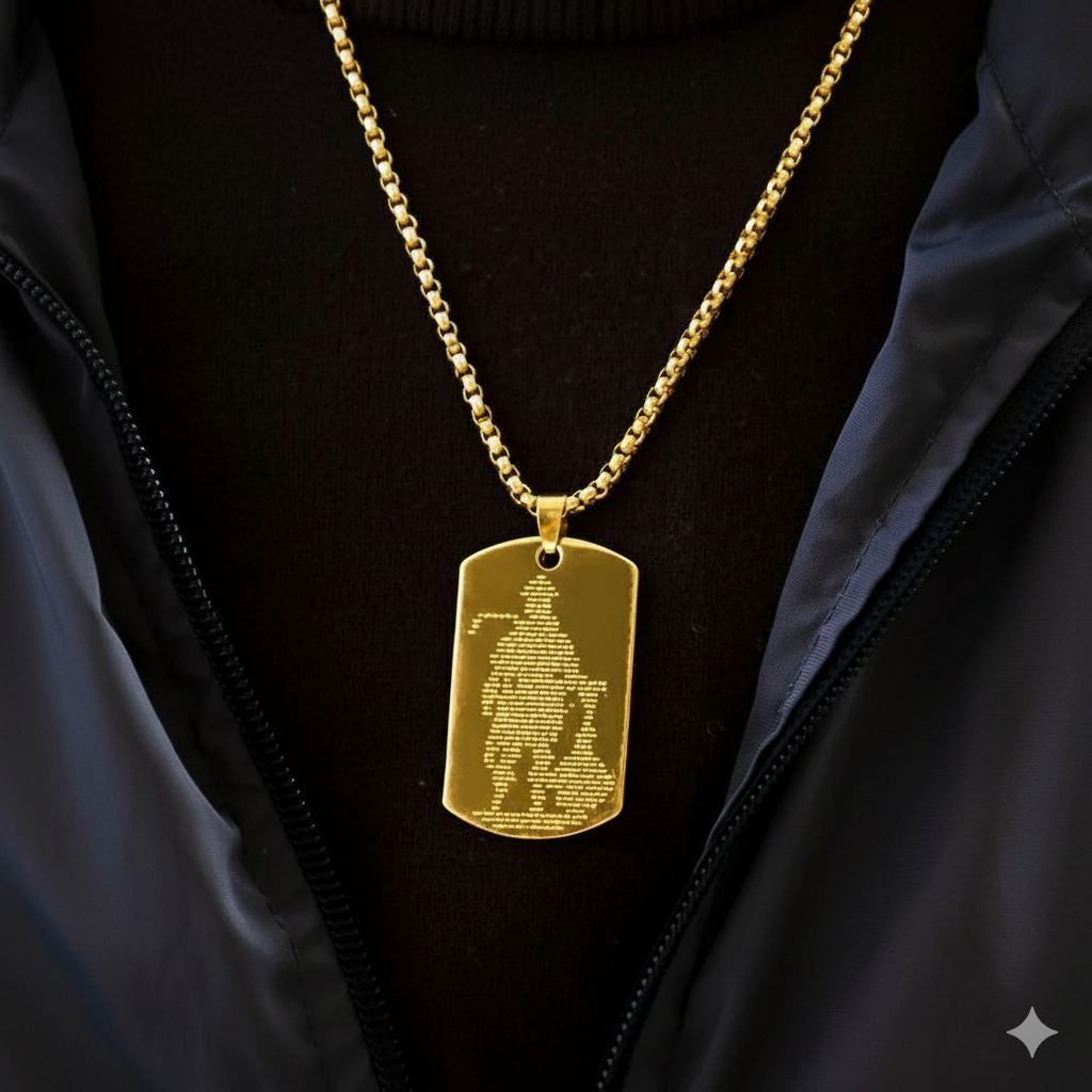 Hanuman Chalisha Pendant with Chain