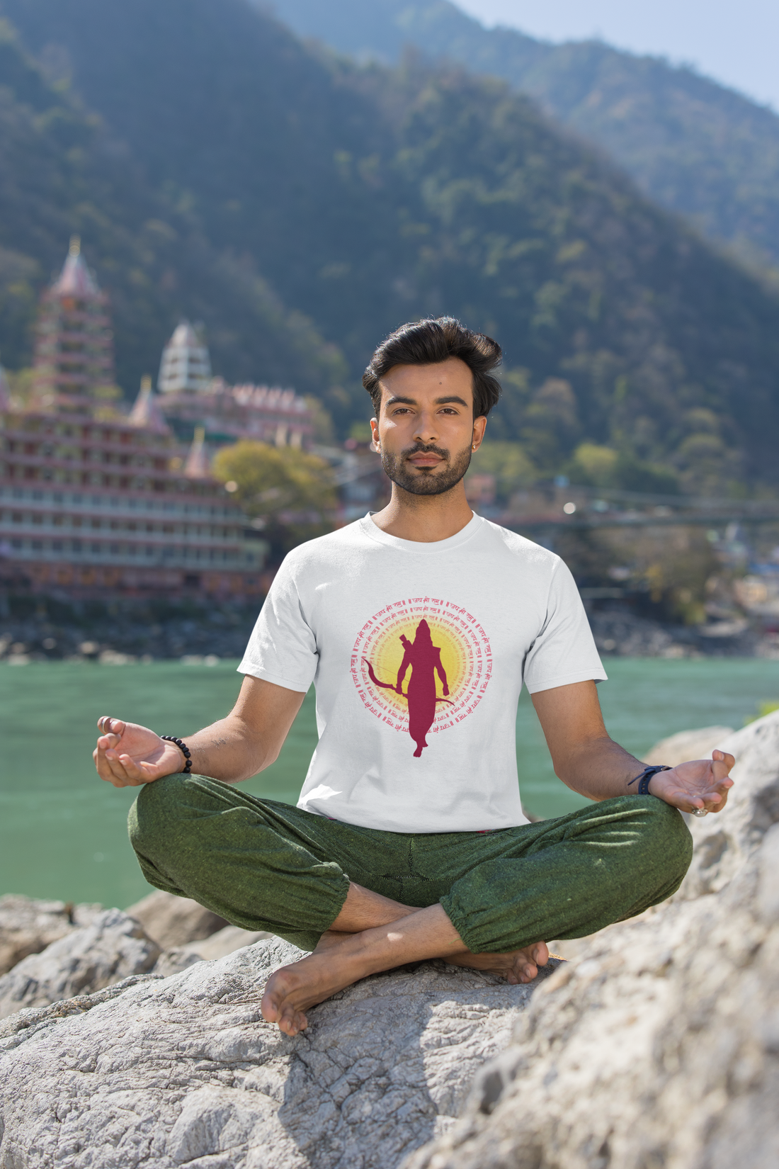 Parbhu Sri Ram Printend T Shirt For Men - Proud To Be Hindu