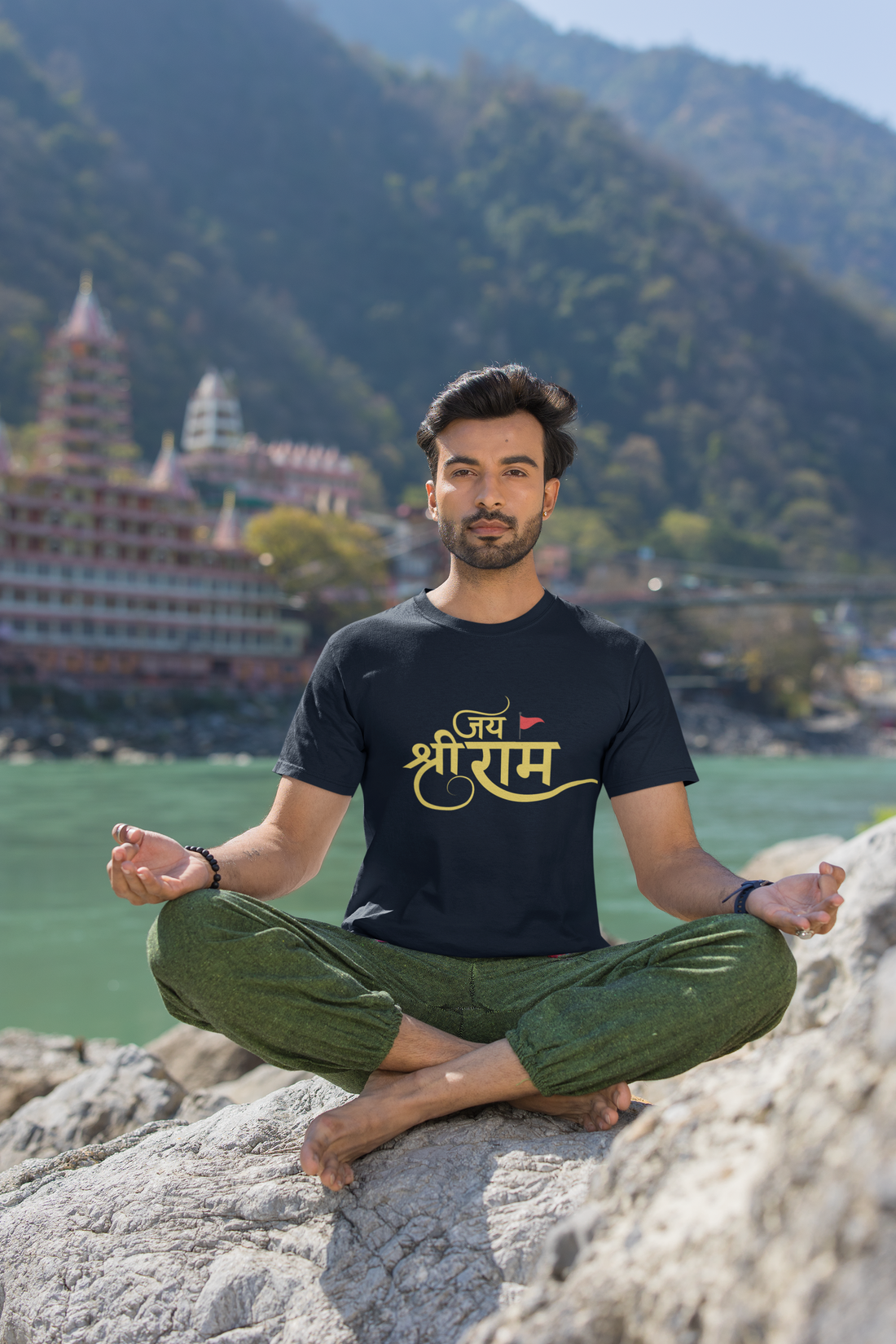 Jai Shri Ram Printed T-Shirt For Men - Proud To Be Hindu